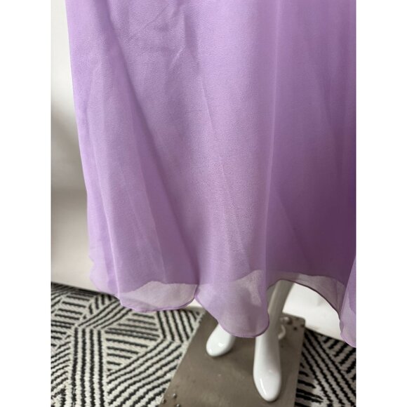 Night Vogue Lavender Beaded Two-Piece Set XL / L 100% Polyester Womens Blemishes - Picture 9 of 16